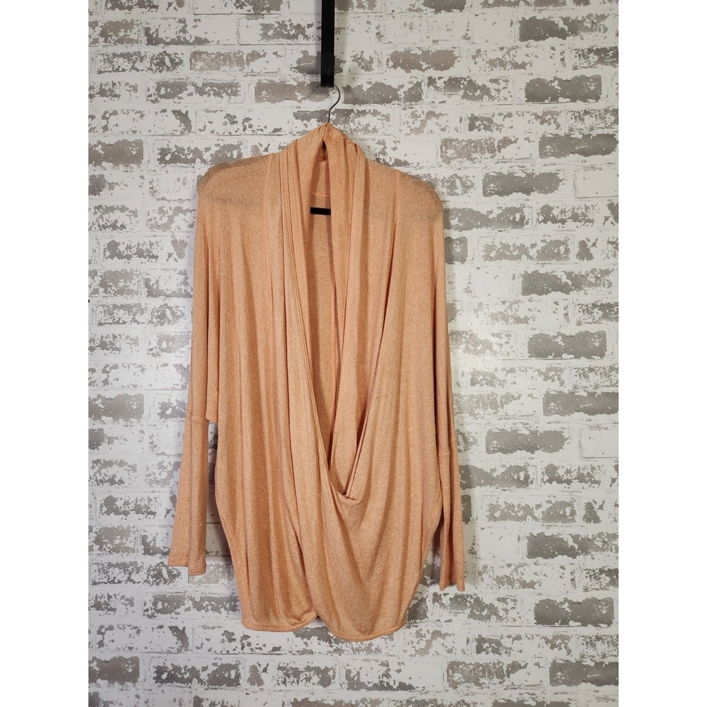 We The Free Wrap Top Size Mediumโ Orange Boho Drapey Minimalist Oversized Flowy